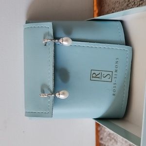 Ross-Simons Diamond and Pearl earrings